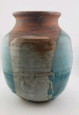 Vintage Brown Drip Glaze Ceramic Tumbler / Vase — listing 4