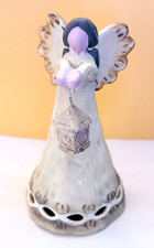 Terracotta Sitting Angel Figurine with Bow and Wings — listing 2