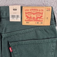 Levi's 501 Original Fit Straight Leg Button-Fly Jeans, Size 34x32, NWT — listing 3
