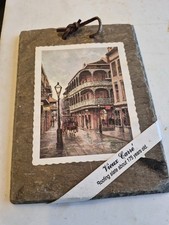 Vieux Carré Antique Roofing Slate Art - St. Louis Cathedral & Jackson Square Print — listing 6