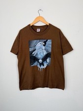 Vintage Black T-Shirt with Eagle Throttle Command Graphic — listing 3