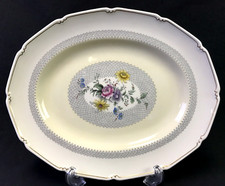 Royal Doulton Burnham Oval Serving Platter Floral Bouquet — listing 2