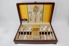 1847 Rogers Bros Silverplate Flatware Set in Original Wooden Chest (Mixed Patterns) — listing 2