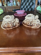 Rookwood Pottery White Lotus Flower Bookend, dated 1925 — listing 2