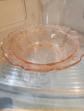 Jeannette Cherry Blossom Pink Depression Glass Cup and Saucer — listing 3