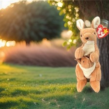 Ty Beanie Babies "Pouch" the Kangaroo with Joey — listing 6
