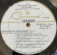 Enoch Light and The Light Brigade - Provocative Percussion Vol. 2 (Command RS 810 SD, Stereo) — listing 4