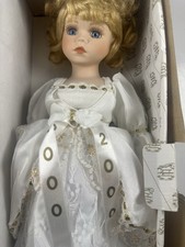 Heritage Collector's Doll Bisque Porcelain Prairie Girl Doll with Bonnet — listing 4