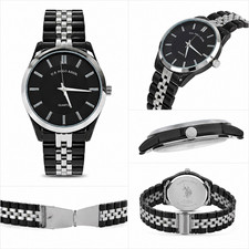 U.S. Polo Assn. Women's Watch and Bracelet Gift Set (Two-Tone Rose Gold/Silver Watch with 3 Bracelets) — listing 5