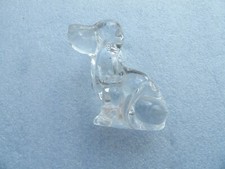 Clear Crystal Glass Puppy Dog Figurine / Paperweight — listing 3