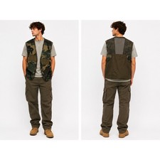 Saf-T-Bak Woodland Camo Hunting Camp Vests (Pair) - Made in USA — listing 4