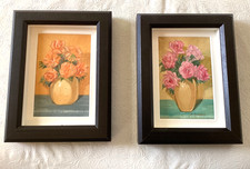 Original Floral Still Life Oil Painting of White Lilies, Signed T. Miles, Framed — listing 4