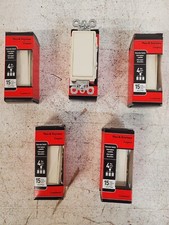 Decorator 4-Way Rocker Light Switch TM874-LACC6, 15A 120/277VAC, Light Almond, listing 2