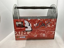 Dale Earnhardt Jr. #8 NASCAR Galvanized Metal Tin Tote Caddy with Wood Handle — listing 5