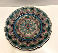 Vintage Iridescent White Ceramic Wall Plate, Retailed by Almacenes Cecilio del Pueyo, Sevilla — listing 6