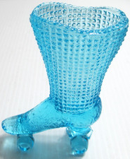 Degenhart Green Glass Figural Boot Toothpick Holder / Miniature — listing 3