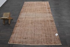 Vintage Turkish Kilim Flat-Weave Wool Area Rug, 71 x 101 inches, Geometric Anatolian Design — listing 5