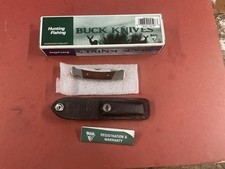 Buck 501 Squire Folding Lockback Pocket Knife with Leather Sheath — listing 5