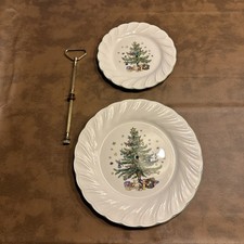 Nikko Christmastime Two-Tier Serving Tray with Original Box — listing 3