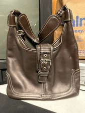 Coach Leather Handbag with Creed Patch — listing 2