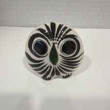 Vintage Mexican Tonala Hand-Painted Pottery Owl Figurine — listing 5