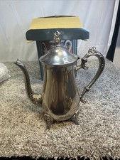 Wm Rogers Silverplate Footed Coffee Pot with Baluster Body