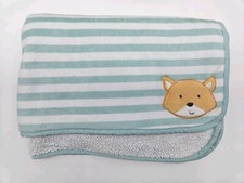 Baby Fox Applique Fleece Blanket, Orange with Sleeping Fox Face — listing 4