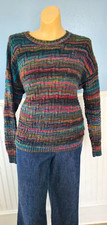 Vintage Nicole San Francisco Ribbed Knit Sweater, Light Blue — listing 4