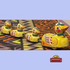 Vintage Folk Art Tin Duck Figurine with Top Hat, Monocle & Bow Tie — listing 2