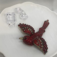 Heidi Daus Crystal Hummingbird Pendant Necklace with Green Beaded Strand — listing 6