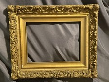 Antique Hand-Tinted Photographic Portrait of Young Child in Ornate Gilt Gesso Frame — listing 6