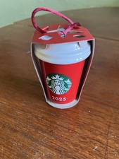 Starbucks 2025 Holiday Red Cup Ceramic Mini Ornament — listing 6