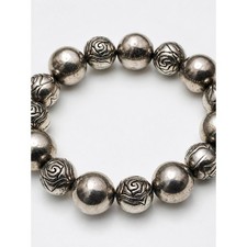 Artisan Mixed-Metal Open Circle Link Stretch Bracelet — listing 2