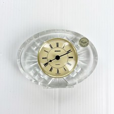 Staiger Lead Crystal Quartz Desk Clock, Square Cut-Glass Case, West Germany — listing 5