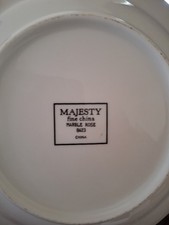 Majesty Fine China Marble Rose 8423 Plate