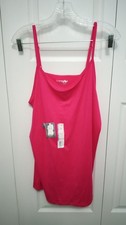 Terra & Sky Black Spaghetti Strap Cami Tank Top, Plus Size 0X (14W) — listing 3