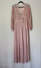 Vintage Lily of France Sleepwear Pink Satin Camisole with Lace Trim — listing 2