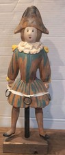 Antique Victorian Carved Figural Chair Frame with Maiden Head Crest, Needs Reupholstery — listing 4