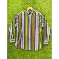 Chaps Easy Care Men's Blue Striped Long-Sleeve Button-Down Shirt, Size 2XLT