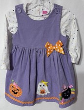 Baby Corduroy Ghost Romper, Black, Size 80 (12-18 mo) — listing 2