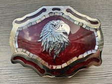 Vintage Flying Eagle Belt Buckle with Iridescent Finish — listing 2