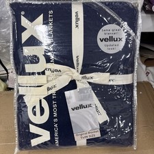 Vellux Original Plush Blanket, Twin Size, Blue/Gray, by WestPoint Home