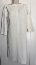 Vintage 1970s Kimberly Knit Long-Sleeve Shirt Dress in Aqua Ikat Print — listing 5