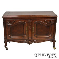 Karges Mahogany Chippendale-Style Sideboard Buffet with Silver Drawer — listing 5
