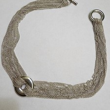 Multi-Strand Mirror-Chain Bracelet with Large Bolt-Ring Clasp — listing 5
