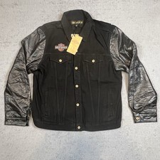 Vintage 1990s Harley-Davidson 'An American Legend' Denim Snap-Front Shirt with Legendary Bar & Shield Back Graphic, Men's XL — listing 3