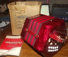 Antique Hexagonal 20-Button Anglo Concertina with Fretwork Ends — listing 2