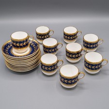 Mintons for Tiffany & Co. Gold Encrusted Demitasse Cups & Saucers, Pair — listing 5