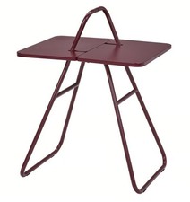 Red Side/Coffee Table with Two Pine Nesting Stools (Mixed IKEA Pieces)