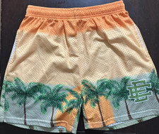 Eric Emanuel EE Basic Shorts Palm Tree Sunset Mesh — listing 3